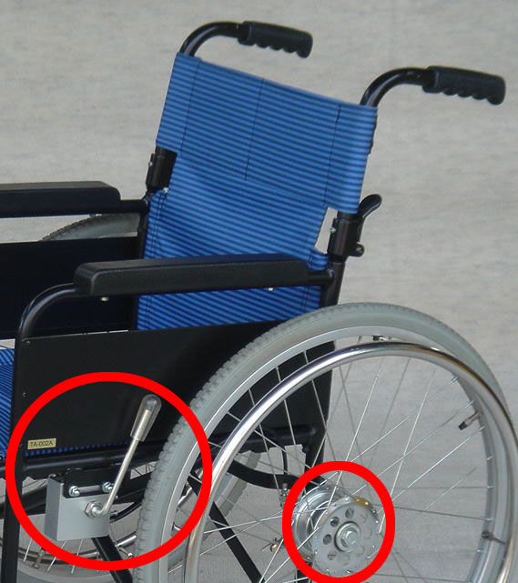 本人用駐車ブレーキ左